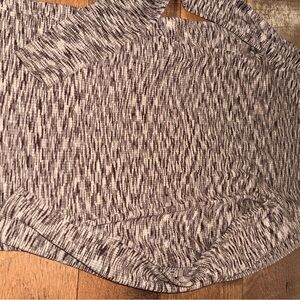 Banana Republic Brown and Cream Knit Top